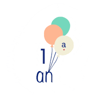 One Year Sticker by Absorba