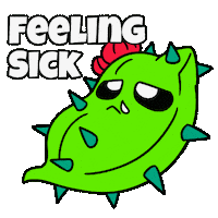 Sick Day Off Sticker by Christophers Genie