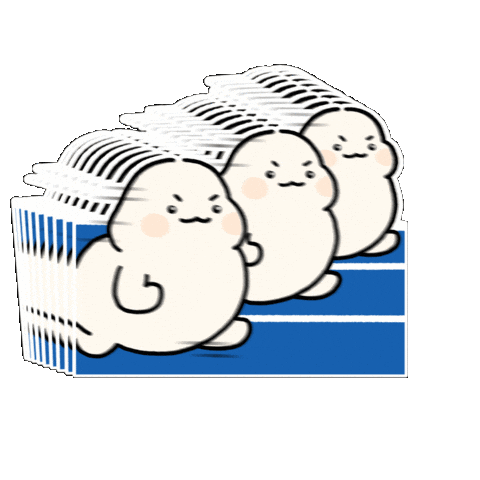 Illustration Running Sticker by 365mc