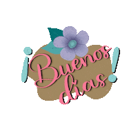 Lettering Buenos Dias Sticker