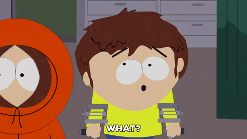 kenny mccormick panic GIF by South Park 