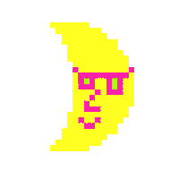 Happy Night Time Sticker by Amy