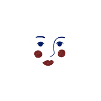 GKirschner wink moon flirty astronomy Sticker
