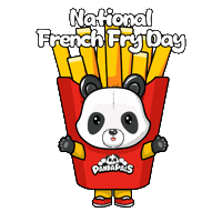 Fast Food Happy Dance Sticker by PandaPals