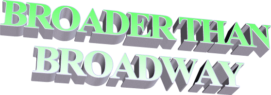 BROADER THAN BROADWAY 3d Sticker by AnimatedText