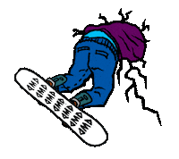 Dino Snowboard Sticker by Dinosaurs Will Die