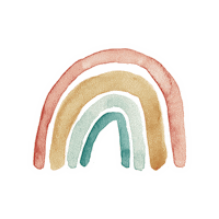 Thinking Of You Rainbow Sticker