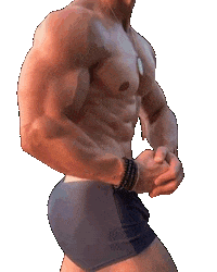 Gym Time Flexing Sticker by Hari Tahov Shop