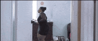 Paulana fat jeans pants struggle GIF