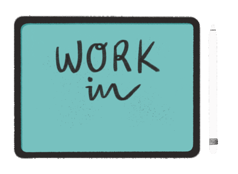 Work In Progress Apple Sticker