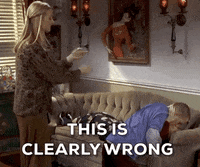 This Is Clearly Wrong Season 3 GIF by Friends