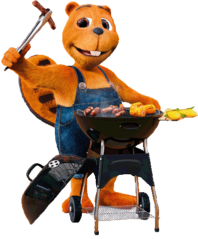 grill beaver Sticker by OBI Baumarkt