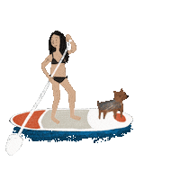 Water Lake Sticker by Andrea Caceres