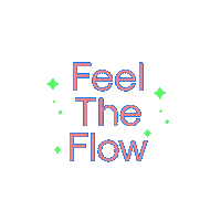 newskewinc flow brainbow feel the flow Sticker
