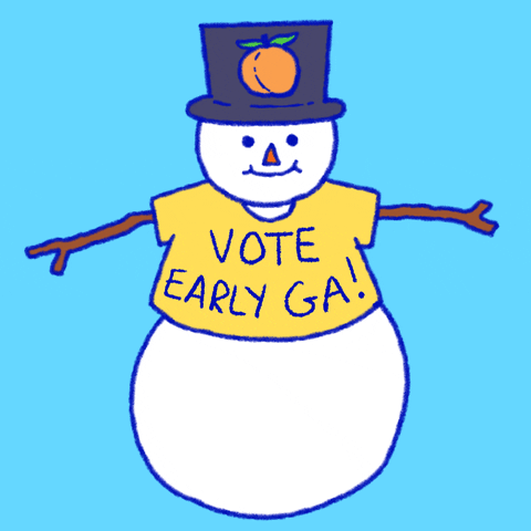 Vote Early Merry Christmas GIF by Creative Courage