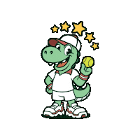 Dino Sticker by Nova Tennis Academy