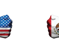 Mexico Usa Sticker by info@ourlifecbd.com