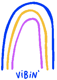 lemmonprints rainbow vibin rainbow vibes lemmonprints Sticker