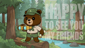 Happy Scout Bear