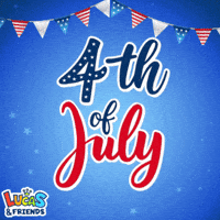 Celebrate Independence Day GIF by Lucas and Friends by RV AppStudios
