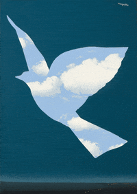 rene magritte art GIF by Feliks Tomasz Konczakowski