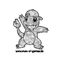 manofgamesofficial charmander holo mog manofgames Sticker