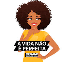 taiffbrasil fashion morena cabelos liso Sticker