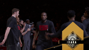 High Five Toronto Raptors GIF by NBA