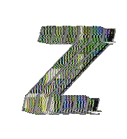 Glitch Alphabet Sticker by #BASILIO