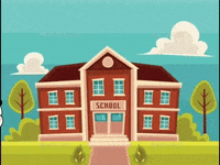 Back To School GIF by Kanpai Pandas