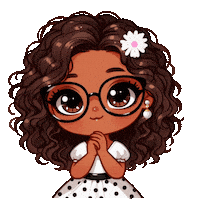 Girl Flowers Sticker