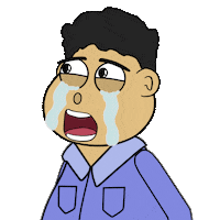 Sad Cry Sticker by WargaNet LIFE