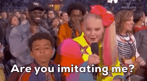 are you imitating me jojo siwa GIF by Kids' Choice Awards 2019