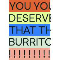 Treat Yourself Fast Food Sticker by Big Monocle