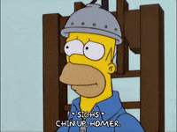 scared homer simpson GIF