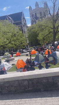 Protesters Set Up Gaza Solidarity Encampment on CUNY Campus