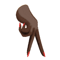 walk finger Sticker by FEMOJI