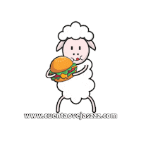 Eating Sticker by Cuenta Ovejas