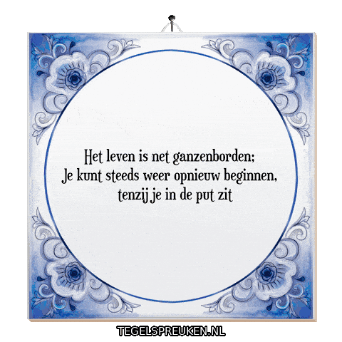 Support Put Sticker by Tegelspreuken.nl