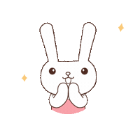 kururu_kaku wow amazing sparkle rabbit Sticker
