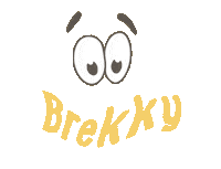 Brekky excited breakfast lunch ontbijt Sticker