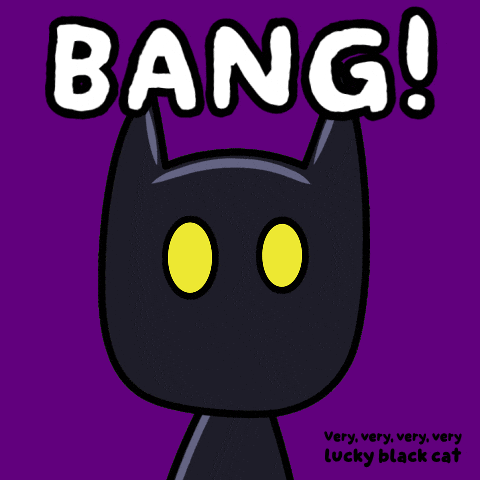 Glow Black Cat GIF by VeeFriends