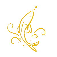 Fish Astro Sticker