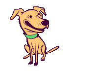 Happy Dog Sticker