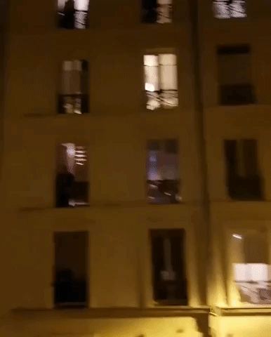 Parisians Take to Balconies to Applaud Health Care Workers