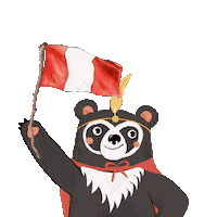 raymera oso de anteojos hang osito hang ukuku peruvian bear Sticker