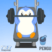 Working Out No Pain No Gain GIF by Pudgy Penguins