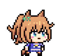 Pixel Running Sticker