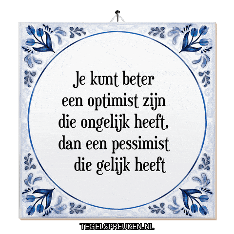 Hoop Nl Sticker by Tegelspreuken.nl