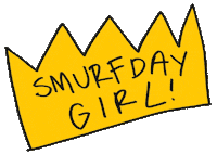 birthday smurfday girl Sticker by But Like Maybe
